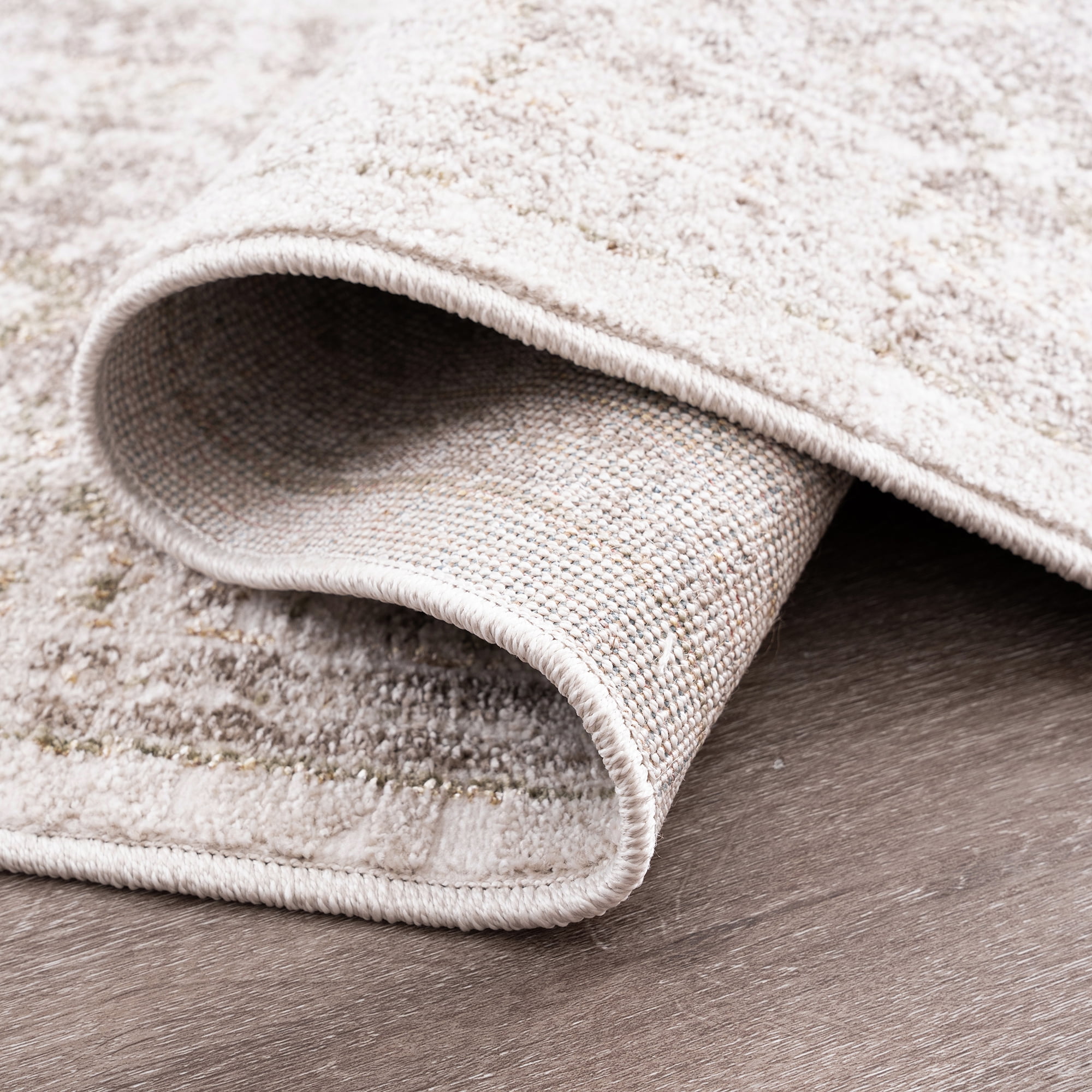 Bliss Rugs Magic Traditional 5' x 7' Beige and Cream Indoor Area Rug