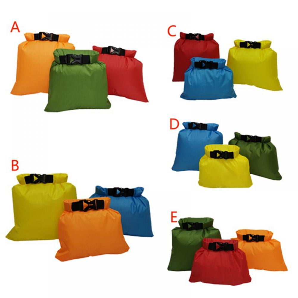 3pcs/set Waterproof Storage Dry Bag 1.5L 2.5L 3.5L Light Pack Outdoor Sack 