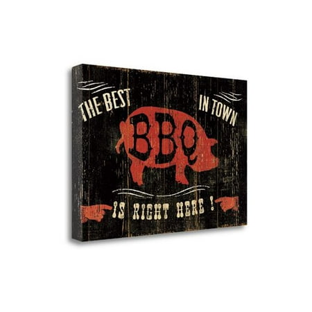 Tangletown Fine Art 'The Best Bbq In Town' By Pela Studio Giclee Print on Gallery Wrap