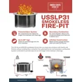 thumbnail image 5 of US Stove USSLP31 31-in Smokeless Wood-Burning Fire pit, 5 of 14