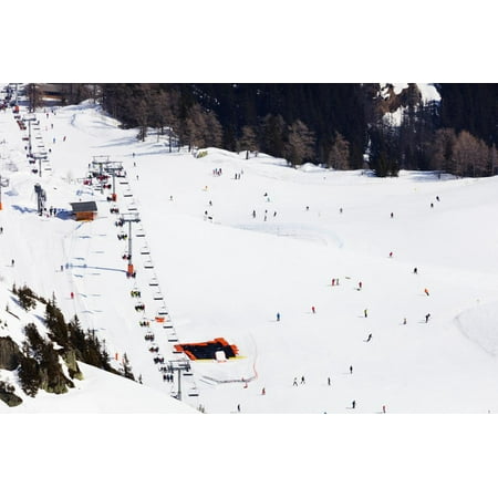 Brevant Ski Area, Chamonix, Rhone Alpes, Haute Savoie, French Alps, France, Europe Print Wall Art By Christian