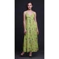 thumbnail image 5 of Bimba Robe Longue Maxi à Bretelles Spaghetti Ajustables Imprimée d'Oiseaux, Tenue de Plage d'Été - Très Petit, 5 of 5