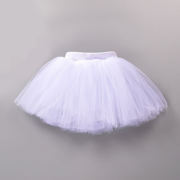 Zanarzt Toddler Girl Dance Skirt Layered Tulle Tutu Skirt for