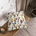 thumbnail image 5 of KLL Tulips Flowers Decorative Throw Pillow Covers Velvet Soft for Couch Sofa Bedroom Living Room Outdoor (No pillow core)- 20"x20", 5 of 5