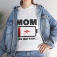 thumbnail image 6 of Womens Mom Battery Low Funny Shirt, Tired Parent Mother Shirt ID-0316-GU3H, 6 of 7