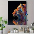 thumbnail image 4 of Vibrant Tiger Face Canvas Wall Art 15.75x11.81 Inches, 4 of 8