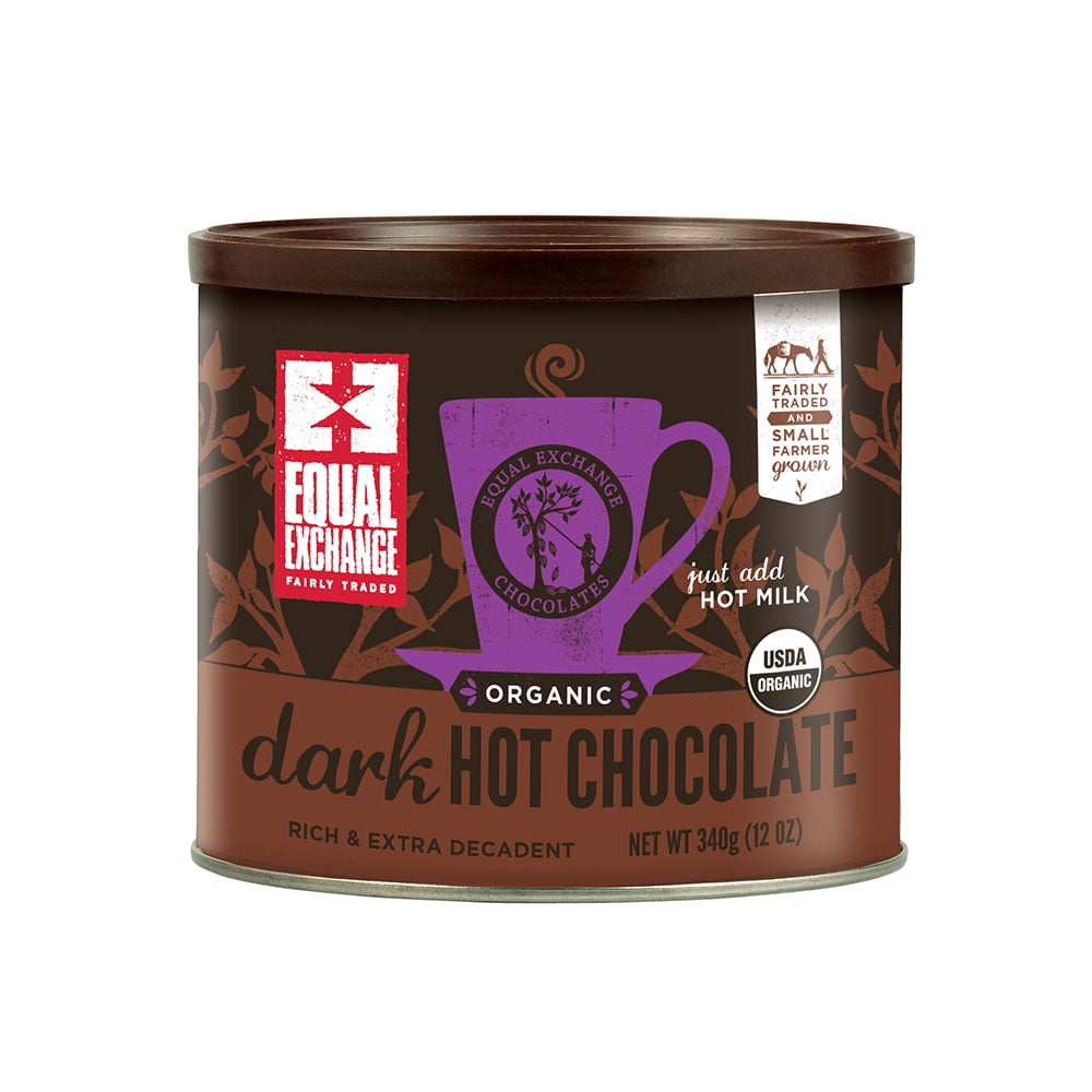Equal Exchange Fair Trade Organic Dark Hot Chocolate Mix, 12 Ounces