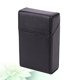 thumbnail image 1 of 1 pitillera de cuero Pu, caja de cigarrillos de negocios Premium, contenedor de cigarrillos portátil para hombres, negro, 1 of 5