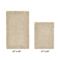 thumbnail image 2 of Better Trends 2 Piece Premium Bathroom Rug Set 100% Cotton Soft Tufted Reversible Bath Rug Water absorbent Bath Mat Ideal for Bathroom Shower and Tub Use, Edge Collection Sand (17" x 24" | 21" x 34"), 2 of 5