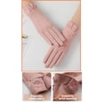thumbnail image 4 of Minnieouse Guantes de moda Calefacción, Mujeres Invierno Aire libre Manoplas Dedos divididos Conducción peluda Ciclismo Pantalla táctil Protección guantes y mitones Marrón Minnieouse AP014261-03, 4 of 6