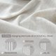 thumbnail image 5 of Cortinas Koufall de lino transparente, 230 x 229 cm, para sala de estar, color crema, 5 of 8