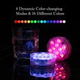 thumbnail image 3 of 4PCS Luces LED sumergibles con controles remotos RGB 16 colores a prueba de agua yeacher  Luces led, 3 of 6