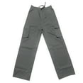 thumbnail image 3 of TrendOFT Wide Leg Cargo Sweatpants for Men Baggy Work Hiking Cargo Pants Loose Fit Sports Outdoor Casual Sweat Pants with Multi Pockets Grey L, 3 of 4
