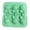 Green, variant on JuDWoC Bunny Ice Cube Silicone Mold 5.51 Inch Flexible Rabbit Form 1PC Food Grade Non Stick Chocolate Casting Base Reusable Detailed Crafting Form for Soap Candy Jelly Biscuit Baking