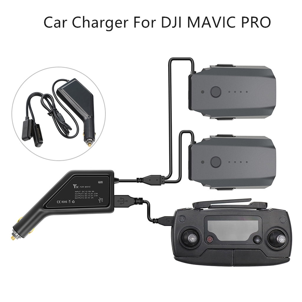 3 in 1 Drone Controller Charger  Battery Car Fast Charger For DJI Mavic Pro 