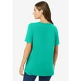 thumbnail image 2 of Woman Within Plus Size Perfect Short-Sleeve Crewneck Tee, 2 of 6