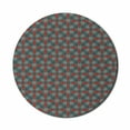 thumbnail image 1 of Geometric Mouse Pad for Computers, Repeated Squares Ornamental Abstract Pattern in Style Retro Mosaic, Round Non-Slip Thick Rubber Modern Gaming Mousepad, 8" Round, Vermilion Teal, by Ambesonne, 1 of 2