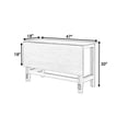 thumbnail image 2 of 47" Wood Extendable Dining Table with Drop Leaf, Modern Space Saving Rectangular Desk, Extension Dinner Table for Kitchen & Living Room, Gray, 2 of 9