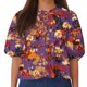 thumbnail image 2 of Fiudx Camisas de Mujer Top de Camiseta con Cuello Redondo y Manga Farol Plisada con Lazo para Mujer, 2 of 4