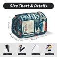 thumbnail image 5 of Sikiie France and Paris Print Flip Double-layer Pencil Case, All-purpose Stationery Bag for Study and Office, Zipper Design, Unisex, 5 of 7