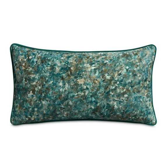 Renue Tatum 13" x 24" Velvet Throw Pillow - Juniper Teal in Set of 2