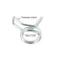 thumbnail image 3 of Double Wire Spring Hose Clamp 6mm Fuel Line Silicone Hose Tube Spring Clips Zinc Plated 20 Pcs, 3 of 3