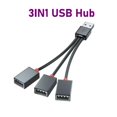 thumbnail image 2 of 1 in 3 Out Car USB HUB Splitter Cable Multifunction Charging Adapter for Smart Phones, 2 of 6