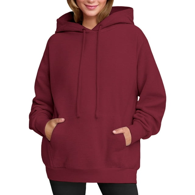 Duoif Chandail en Molleton pour Femmes Coupe Décontractée avec Oreilles de Chat Chandail à Capuche pour Femmes Vin P