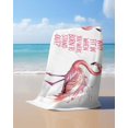 thumbnail image 4 of Pink Flamingo Beach Towels Oversized Super Absorbent, Summer Animal Gradient Watercolor Lightweight Bath Towel Quick Dry Sets For Bathroom/Pool/Rv Camping/Beach Play/Gym Room/Picnic 35"x70", 4 of 8