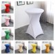 thumbnail image 4 of Nvzi Mantel elástico para cóctel - Adecuado para mesas redondas de patas altas, mesas de bar, mesas de cocina redondas y mesas altas, 1 pieza, 31,5 * 43,3 pulgadas, morado oscuro, 4 of 5