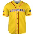 thumbnail image 2 of Personalized Colombia Baseball Jersey Shirt, Colombian Flag Jersey, Colombian Pride Jersey for Men and Women (S), 2 of 4