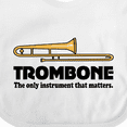 thumbnail image 4 of Inktastic Trombone Music Joke Band Boys or Girls Baby Bib, 4 of 4