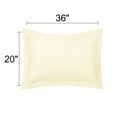 thumbnail image 2 of Unique Bargains Pillowcases Soft Microfiber Pillow Shams Set of 2 Queen Cream, 2 of 8