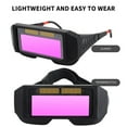 thumbnail image 4 of Auto Darkening Welding Glasses | Solar Powered Welder Safety Goggles | Multi-Window Dimming Lens | Ergonomic Soft Rubber Temples | Shockproof Abrasion Resistant | Cutting Grinding Argon Gas | 6.5cm, 4 of 9