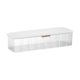 thumbnail image 1 of 8 caja de almacenamiento de cable de datos de rejilla con tapa contenedor de plástico a prueba de polvo, blanco Feliz Sencillez, 1 of 5
