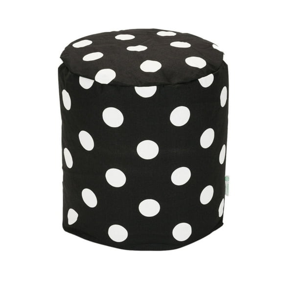 Majestic Home Goods Large Polka Dot Indoor Ottoman Pouf