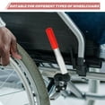 thumbnail image 3 of OFFIGAM Rallonges de Poignée de Fauteuil Roulant Rouges Réglage de Longueur pour Chaise de Transport 1 Pcs, 3 of 8