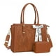 thumbnail image 1 of Bolsa MOSISO para portátil, piel sintética, 17 a 17,3 pulgadas, para mujer, color marrón, 1 of 7