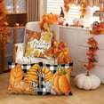 thumbnail image 7 of Moocorvic Fall Decor Pillow Covers 18x18 Pumpkin and Maple Leaf Orange Outdoor Decorative Pillow Case for Thanksgiving Harvest Farmhouse Couch Sofa Decoration, 7 of 7