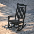 thumbnail image 5 of Merrick Lane Black Poly Resin Indoor/Outdoor Rocking Chair, 5 of 15