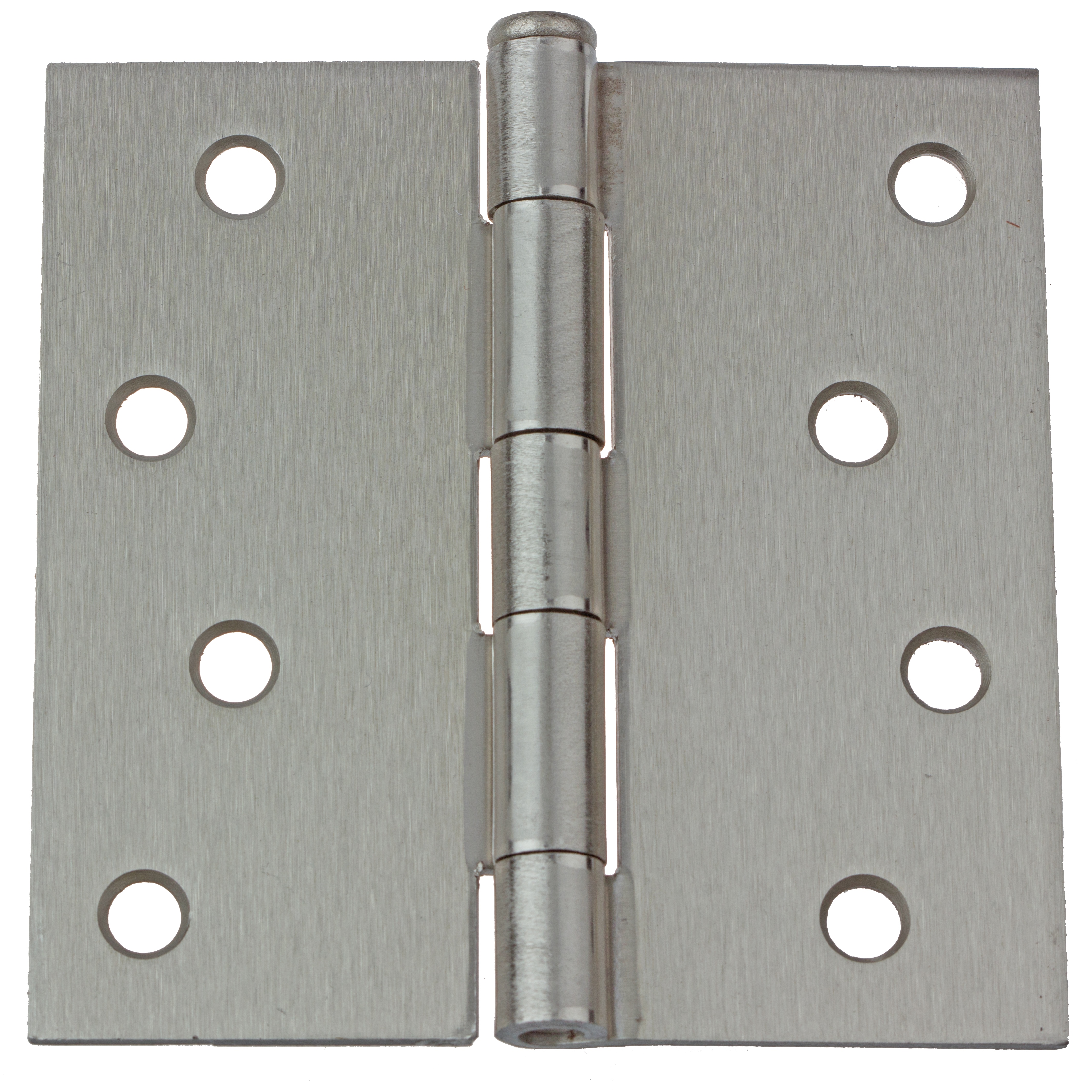 GlideRite 4 in. Steel Door Hinge with Square Corner Radius, Satin Nickel finish, Pack of 12 - image 1 of 3