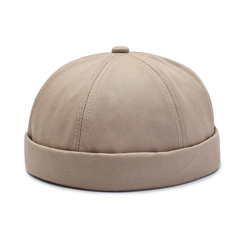 Fymall Men Women Retro Brimless Beanie Cap Hat