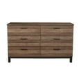 thumbnail image 2 of Origins by Alpine Weston Wood 6 Drawer Dresser in Rustic Pine, 2 of 7