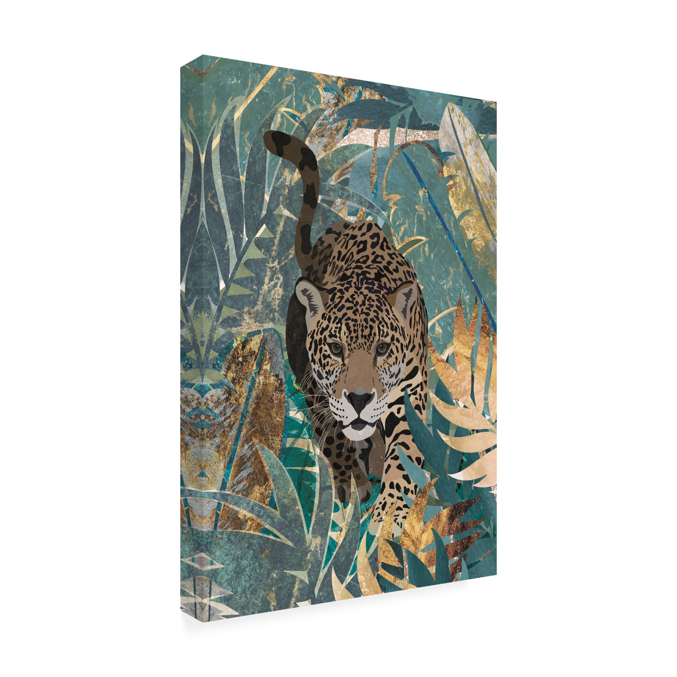 Trademark Fine Art Sarah Manovski Jaguar Jungle 2 Canvas Wall Art
