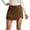 Brown, variant on Amkhujs Womens Mini Skirts with Shorts Trendy Elegant Work Shirt Curved Hem High Waist A Line Skirt with Zipper,Wine,M