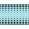 thumbnail image 1 of Ahgly Company Machine Washable Indoor Rectangle Transitional Aquamarine Stone Green Area Rugs, 4' x 6', 1 of 7