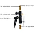 thumbnail image 4 of Light Stand/Flash Shoe Bracket Mounts with Multi Functional Umbrella Reflector Insert Hole Holder, Light Stand Mount,, 4 of 5