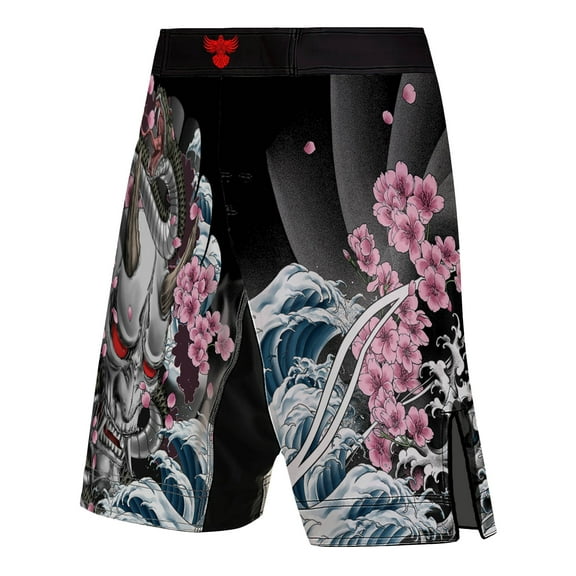 Raven Fightwear Men's Irezumi 3.0 MMA Shorts BJJ Black