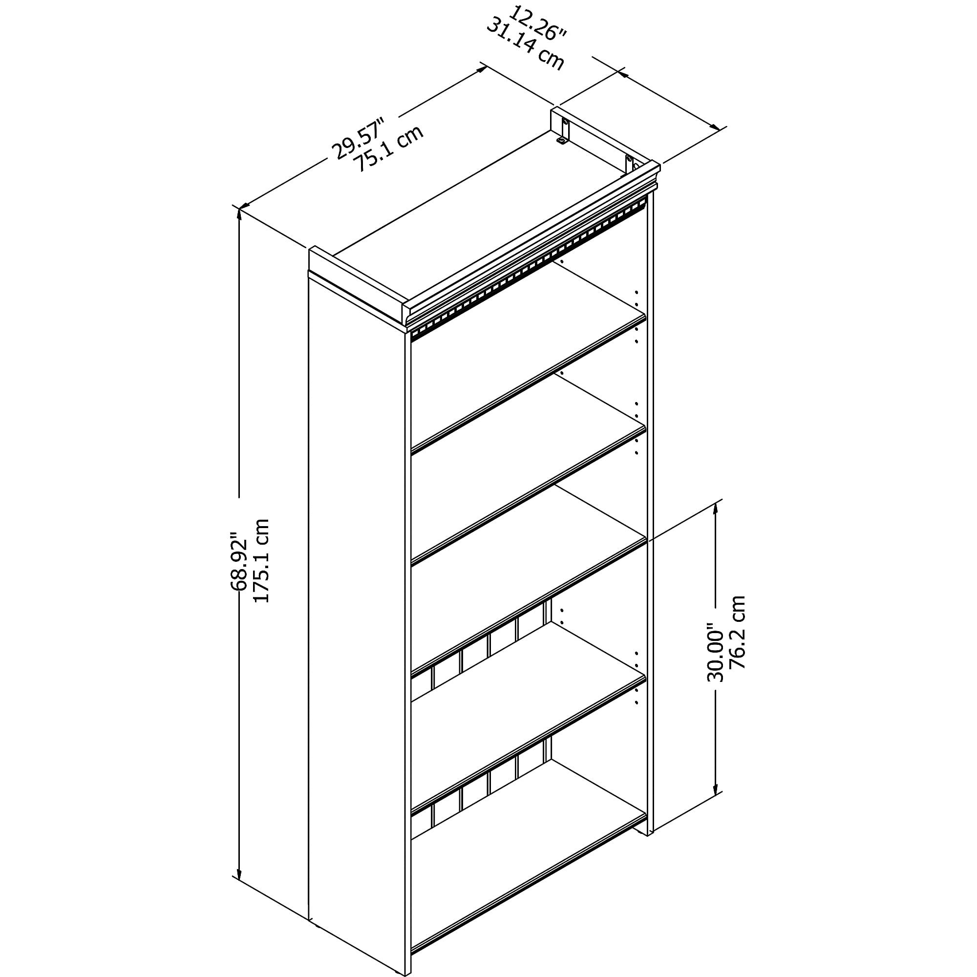 Bush Furniture Fairview 5 Shelf Bookcase
