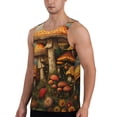 thumbnail image 2 of Gukieu Vintage Cloud Mushroom Print Men's Quick Dry Fitness Vest, Round Neck Sleeveless Fitness Bodybuilding Top-4X-Large, 2 of 7